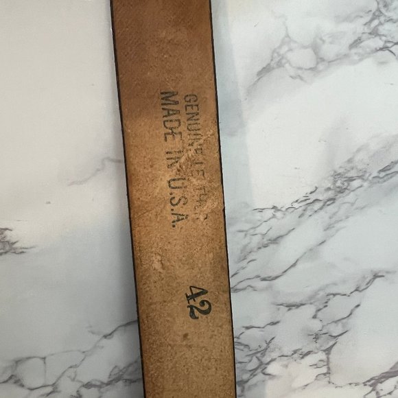 Chicago Terminal B&O Belt Buckle with Tooled Western Brown Belt - Picture 9 of 11